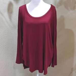 A.Gain Sz Lg Maroon Top
